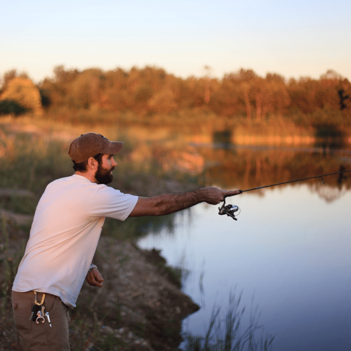 étang de pêche Fabrik' en Baie Gîte 15 personnes étang Baie nordique